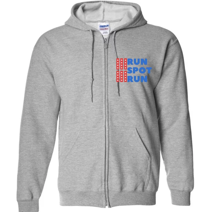 Run Spot Run Trump 2024 Debate Full Zip Hoodie