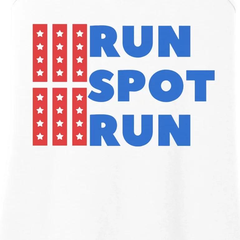 Run Spot Run Trump 2024 Debate Ladies Essential Tank