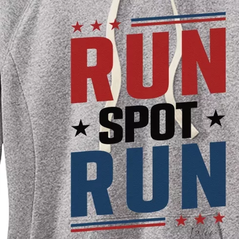 Run Spot Run Run Spot Run Trump 2024 Gift Women's Fleece Hoodie