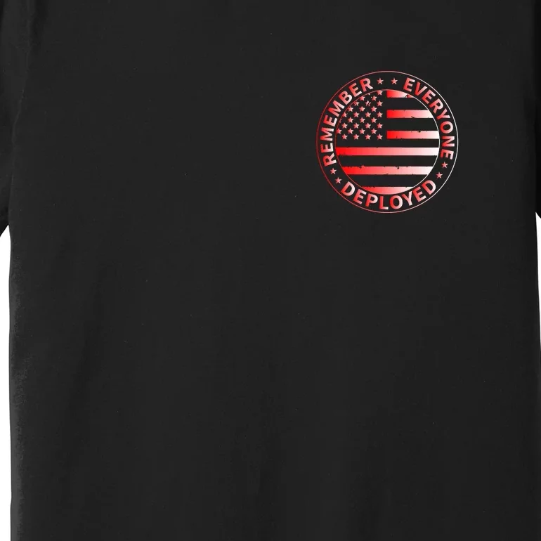 R.E.D. Soldiers Remember Everyone Deployed R.E.D. Friday Front & Back Premium T-Shirt