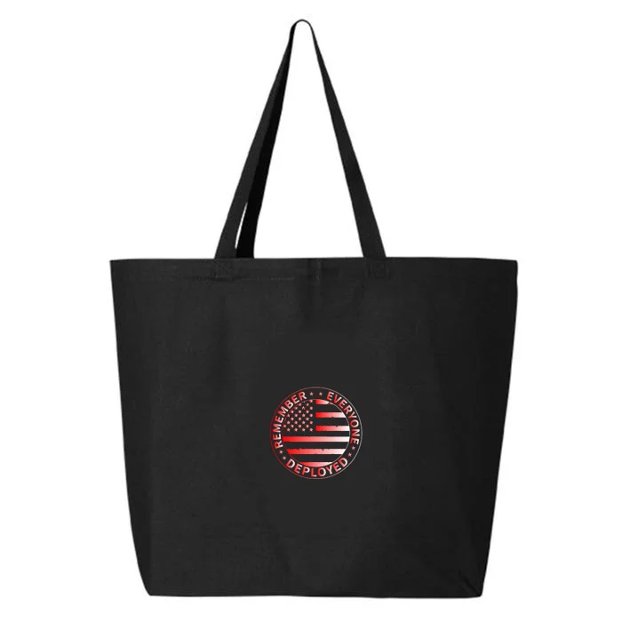 R.E.D. Soldiers Remember Everyone Deployed R.E.D. Friday Front & Back 25L Jumbo Tote