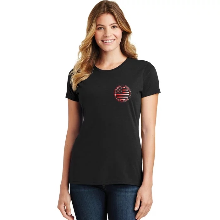 R.E.D. Soldiers Remember Everyone Deployed R.E.D. Friday Front & Back Women's T-Shirt