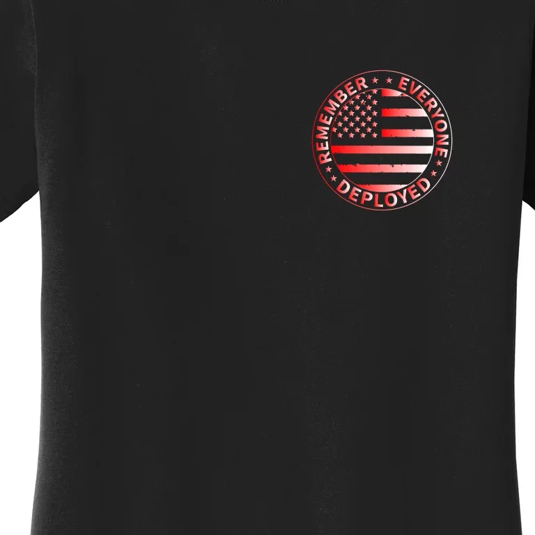 R.E.D. Soldiers Remember Everyone Deployed R.E.D. Friday Front & Back Women's T-Shirt