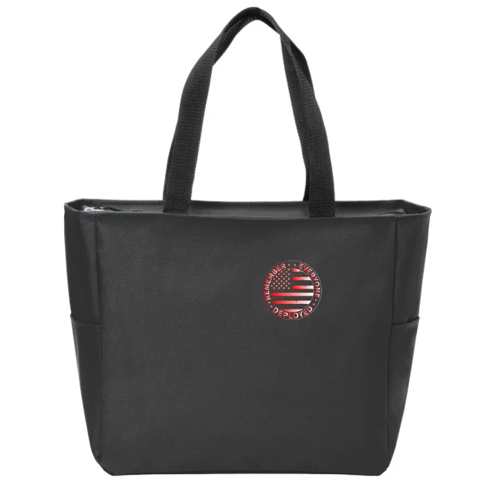 R.E.D. Soldiers Remember Everyone Deployed R.E.D. Friday Front & Back Zip Tote Bag