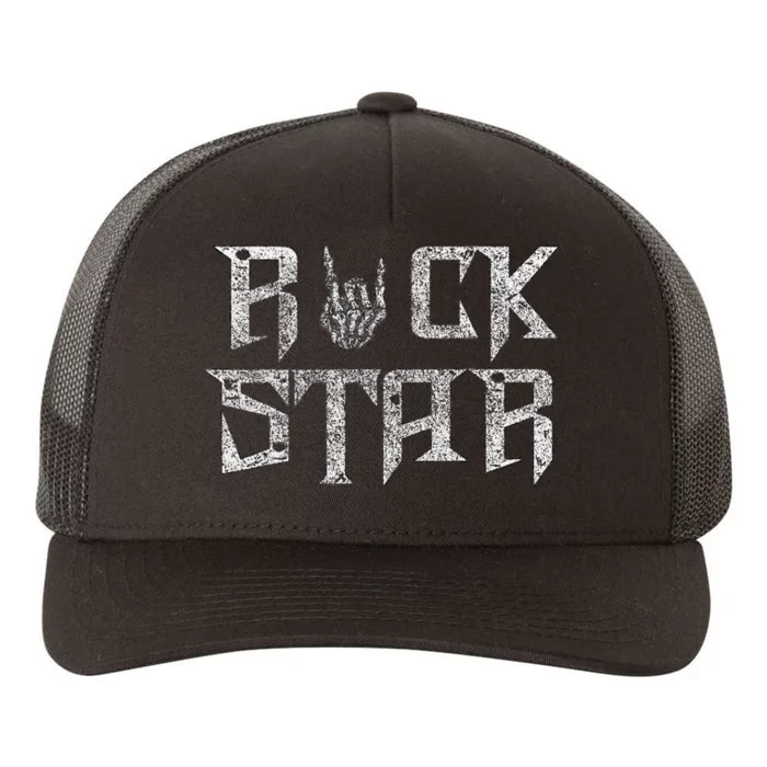 Rock Star Rock On Band Rock And Roll Concert Band Tees Yupoong Adult 5-Panel Trucker Hat