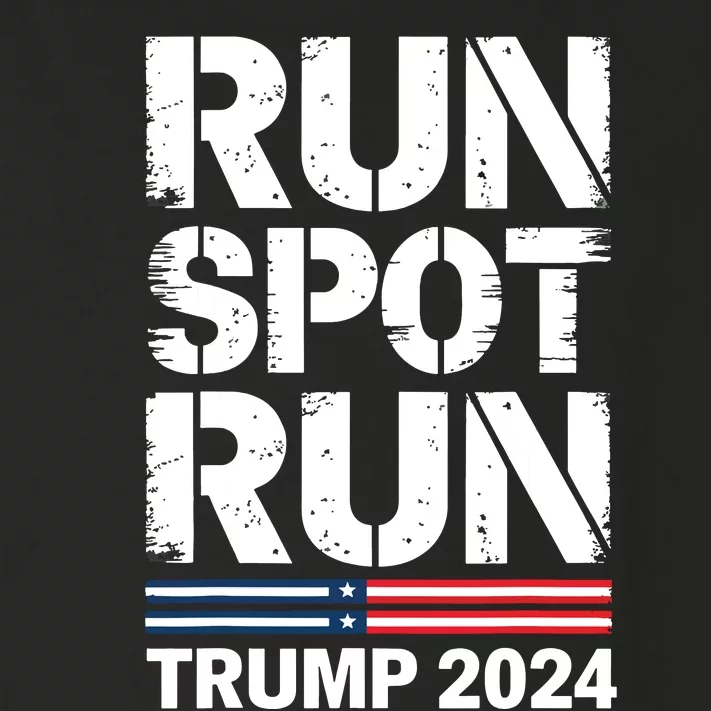 Run Spot Run Trump 2024 President Trump 2024 Toddler Long Sleeve Shirt