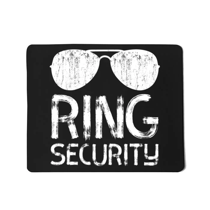 Ring Security Ring Bearer Wedding Party Mousepad