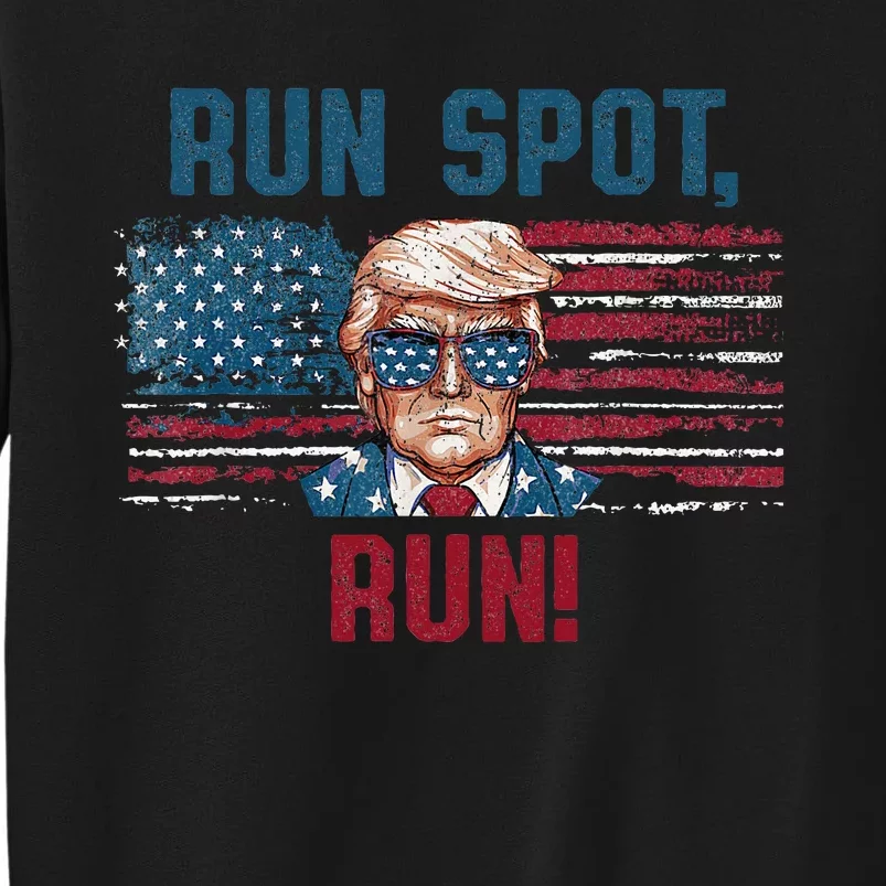 Run Spot Run Funny Donald Trump Debate Quote 2024 Kamala Sweatshirt