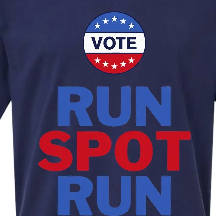 Run Spot Run. Trump And Harris Debate. Economic Plan. Sueded Cloud Jersey T-Shirt