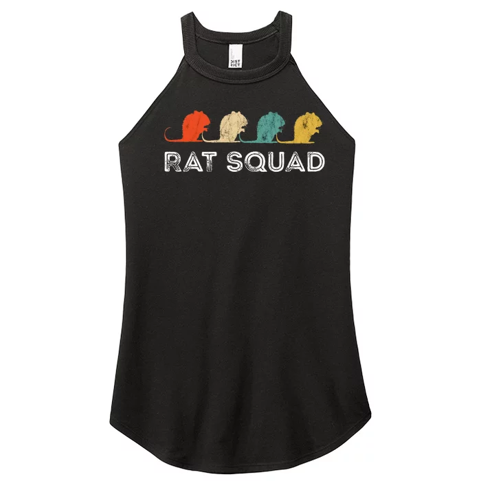 Rat Squad Retro Vintage Rat Owner Rodent Mouse Rat Lover Women’s Perfect Tri Rocker Tank