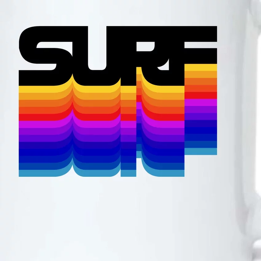 Retro Surf Black Color Changing Mug