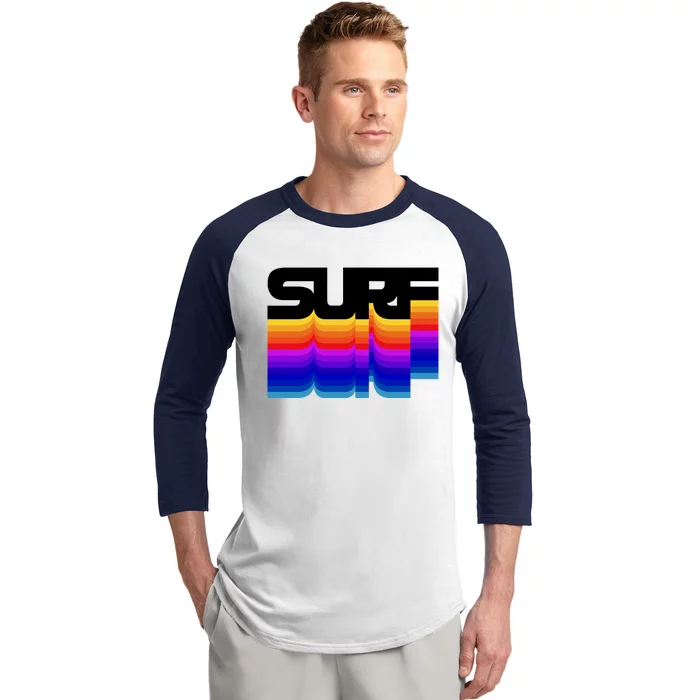 Retro Surf Baseball Sleeve Shirt