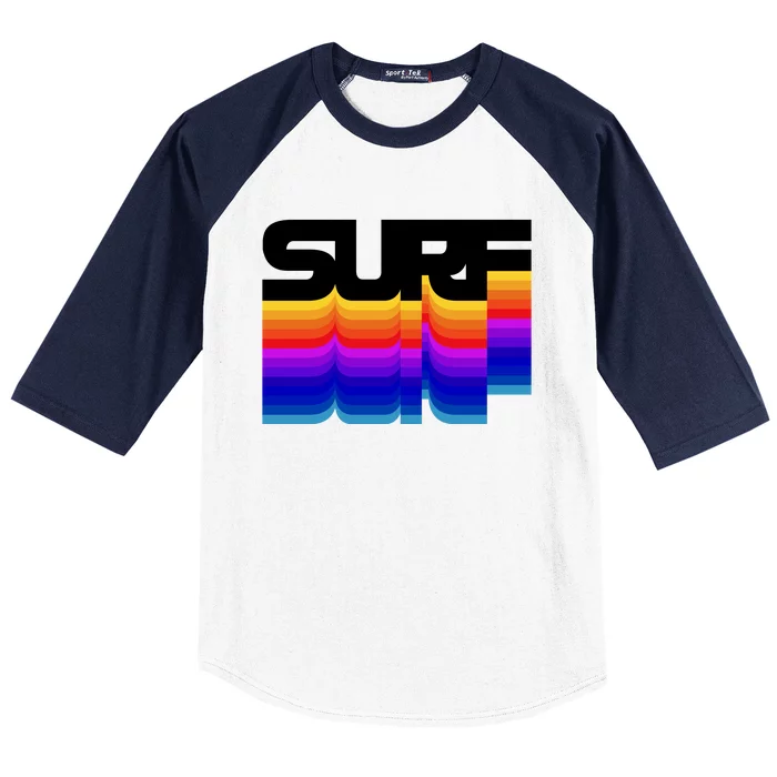 Retro Surf Baseball Sleeve Shirt