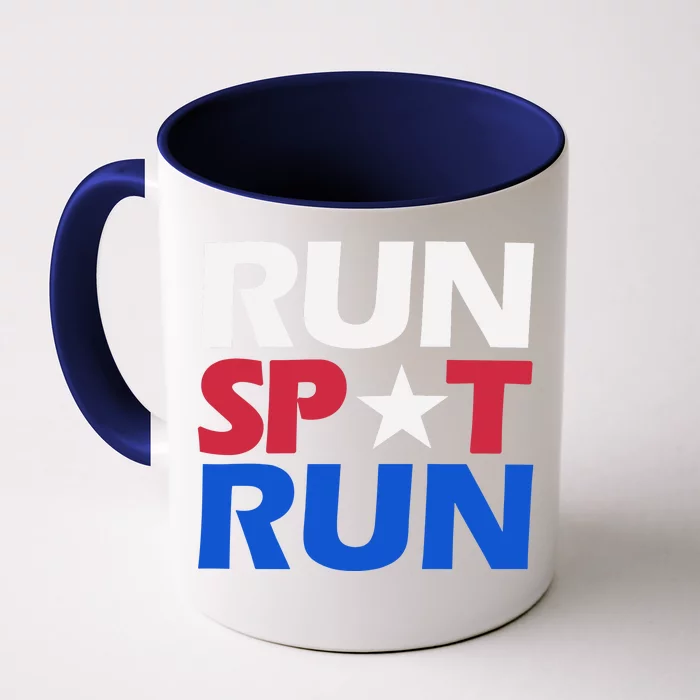 Run Spot Run Trump Funny Front & Back Coffee Mug