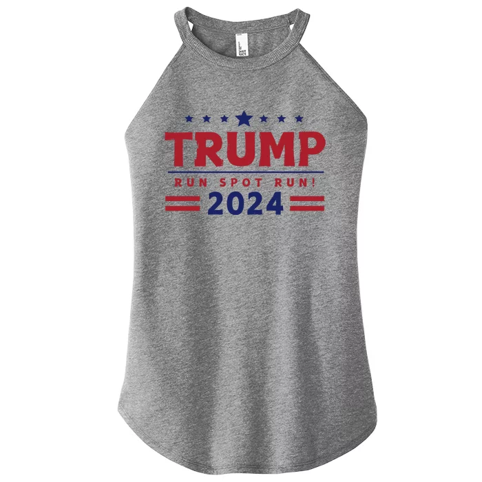 Run Spot Run Trump Women’s Perfect Tri Rocker Tank