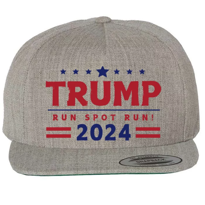 Run Spot Run Trump Wool Snapback Cap