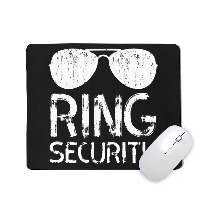 Ring Security Ring Bearer Wedding Party Mousepad