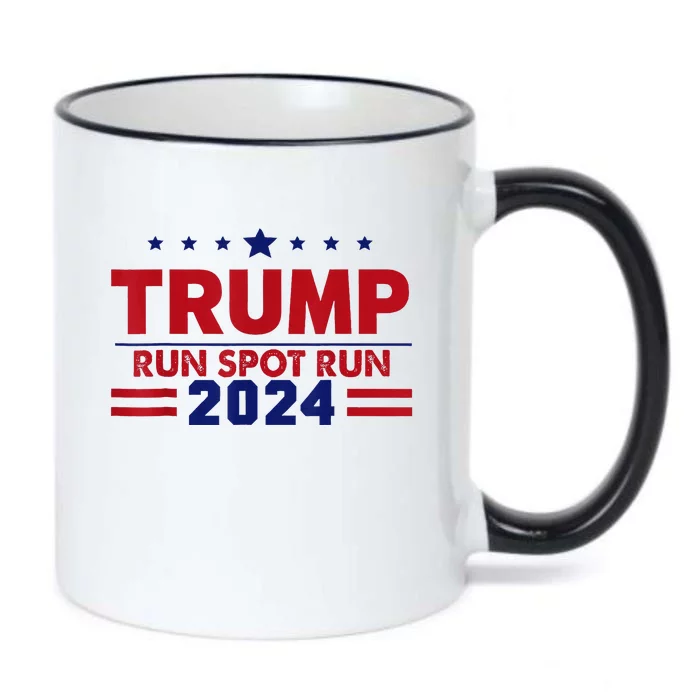 Run Spot Run! Funny Donald Trump Debate Quote 2024 Kamala Black Color Changing Mug