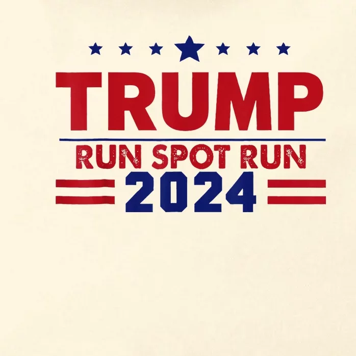 Run Spot Run! Funny Donald Trump Debate Quote 2024 Kamala Zip Tote Bag