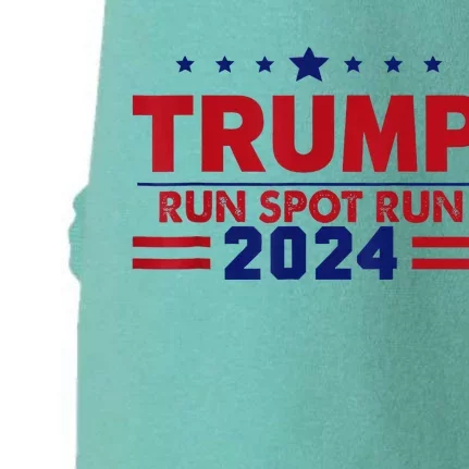 Run Spot Run! Funny Donald Trump Debate Quote 2024 Kamala Doggie 3-End Fleece Hoodie