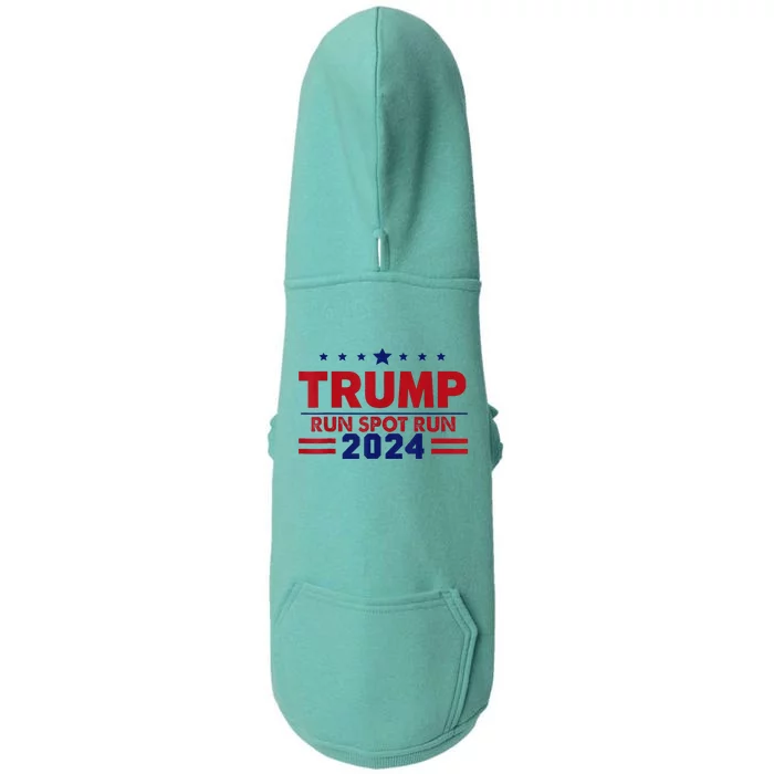 Run Spot Run! Funny Donald Trump Debate Quote 2024 Kamala Doggie 3-End Fleece Hoodie