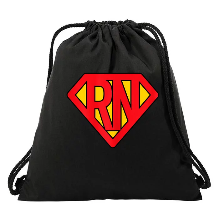 Rn Superhero Registered Nurse Hero Drawstring Bag