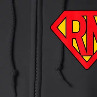 Rn Superhero Registered Nurse Hero Full Zip Hoodie