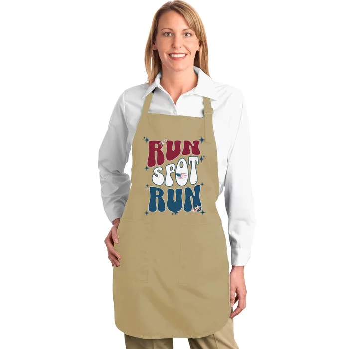 Run Spot Run Election Full-Length Apron With Pocket