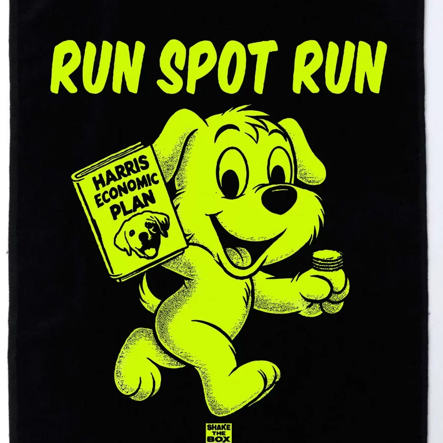 Run Spot Run Harris Economic Plan Platinum Collection Golf Towel