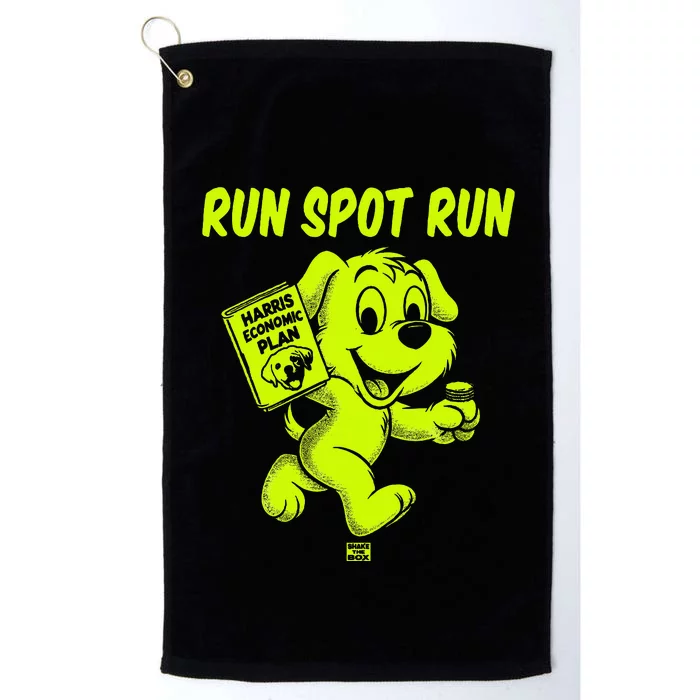 Run Spot Run Harris Economic Plan Platinum Collection Golf Towel