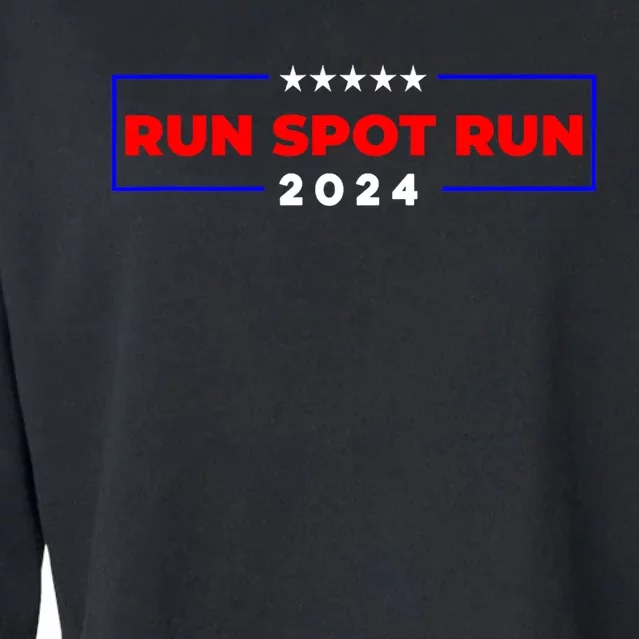 Run Spot Run 2024 Cropped Pullover Crew