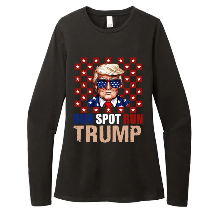 Run Spot Run Run Spot Run Trump 2024 America Vote Usa Womens CVC Long Sleeve Shirt