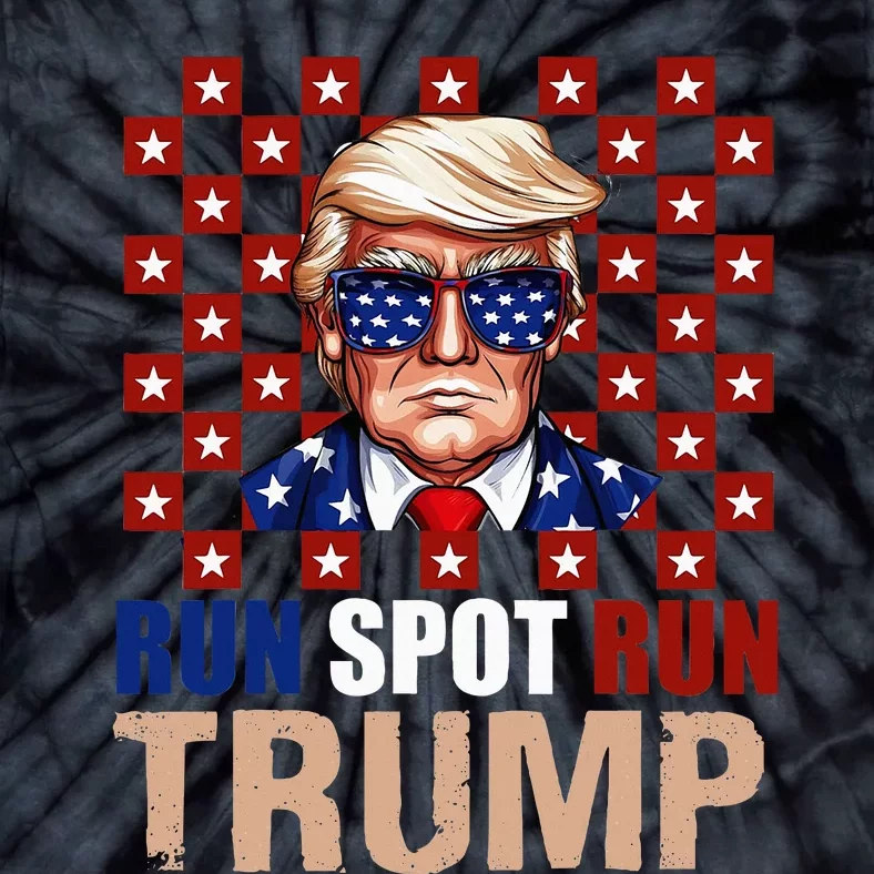 Run Spot Run Run Spot Run Trump 2024 America Vote Usa Tie-Dye T-Shirt