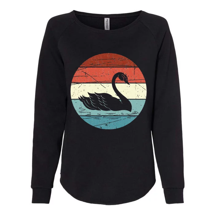 Retro Swan Womens California Wash Sweatshirt