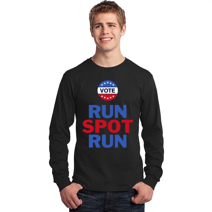 Run Spot Run. Trump And Harris Debate. Economic Plan. Long Sleeve Shirt