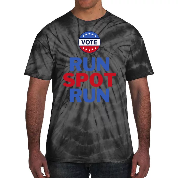 Run Spot Run. Trump And Harris Debate. Economic Plan. Tie-Dye T-Shirt