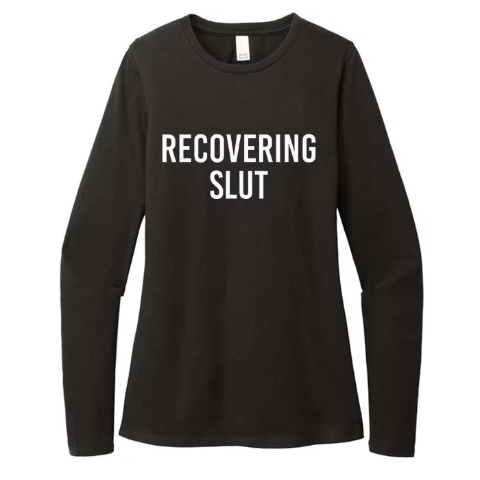 Recovering Slut Womens CVC Long Sleeve Shirt