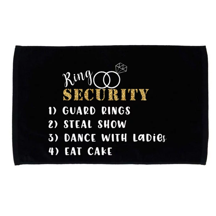 Ring Security Ring Bearer Wedding Duties List Microfiber Hand Towel