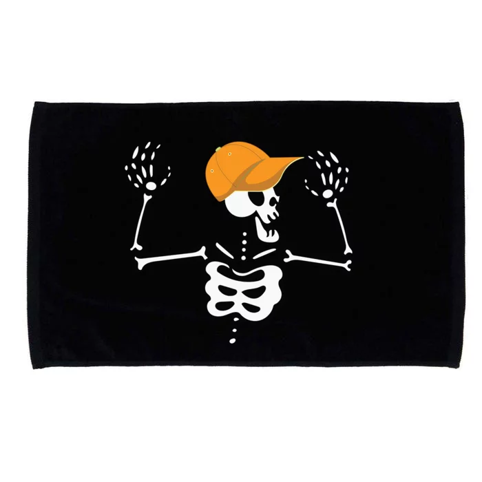 Rocker Skater Skeleton Cap Cool Halloween Punk Gift Microfiber Hand Towel