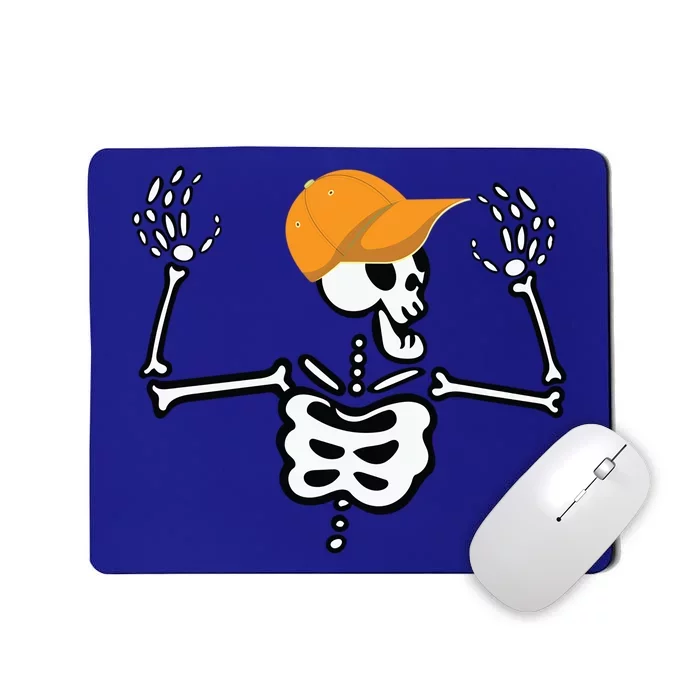 Rocker Skater Skeleton Cap Cool Halloween Punk Gift Mousepad