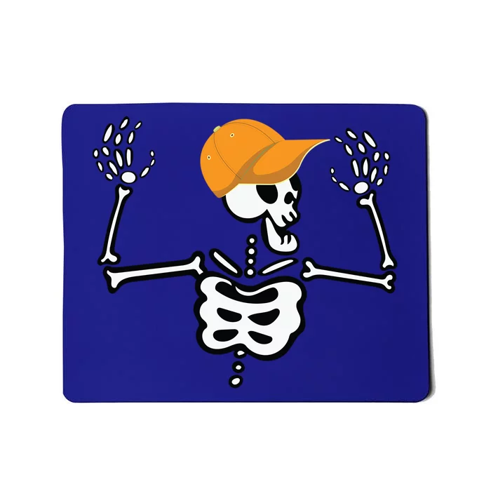 Rocker Skater Skeleton Cap Cool Halloween Punk Gift Mousepad