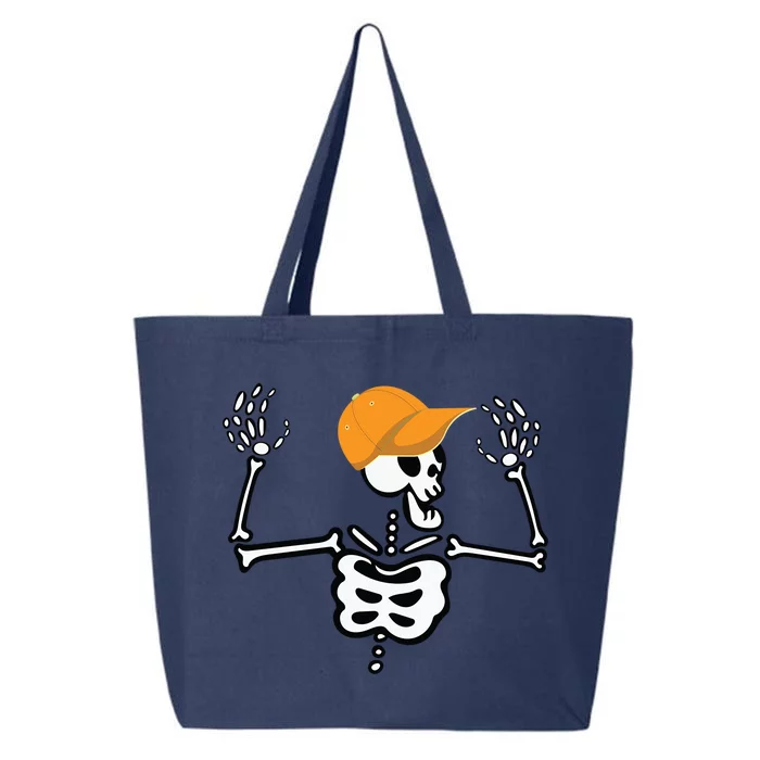 Rocker Skater Skeleton Cap Cool Halloween Punk Gift 25L Jumbo Tote