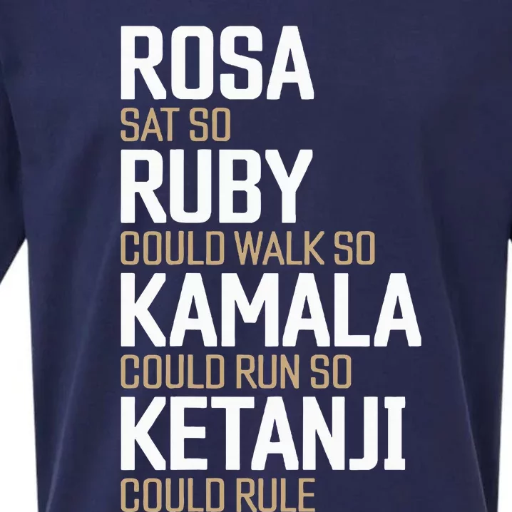 Rosa Sat So Ruby Walk So Kamala Run So Ketanji Rule Kbj Sueded Cloud Jersey T-Shirt