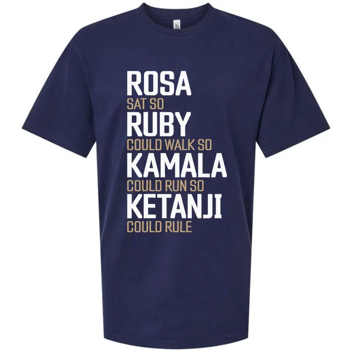 Rosa Sat So Ruby Walk So Kamala Run So Ketanji Rule Kbj Sueded Cloud Jersey T-Shirt