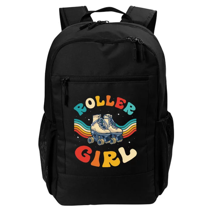 Roller  Skater Skating Retro Vintage 70s 80s Skates Daily Commute Backpack