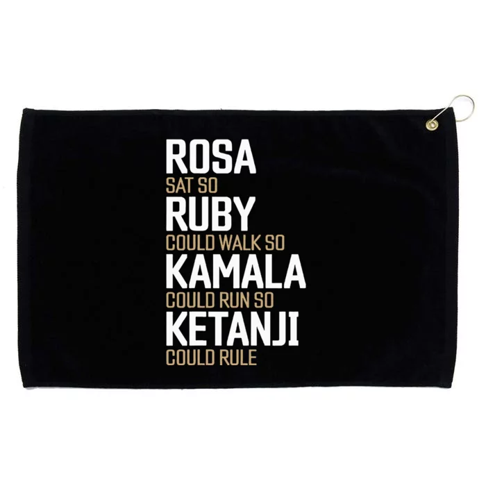 Rosa Sat So Ruby Walk So Kamala Run So Ketanji Rule Kbj Grommeted Golf Towel