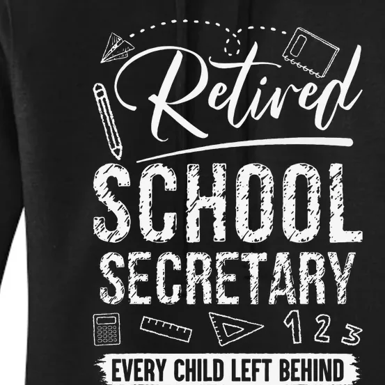 Retired School Secretary Secretary Retirement Outfit Gift Women's Pullover Hoodie