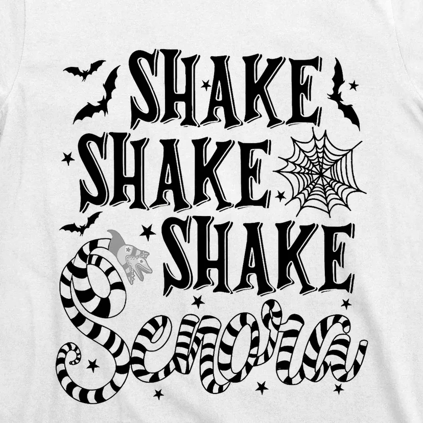 Retro Shake Senora Funny Skeleton Halloween Meme T-Shirt