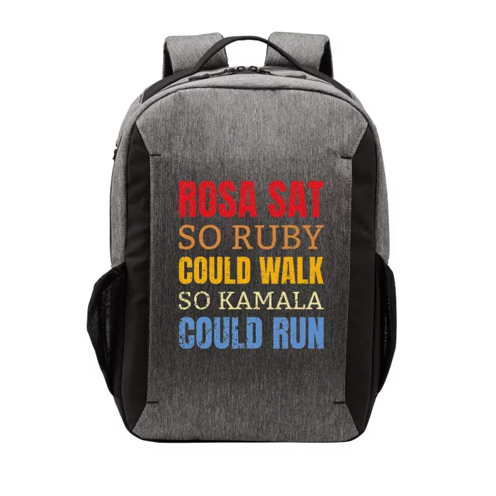 Rosa Sat So Ruby Could Walk So Kamala Black History Vector Backpack