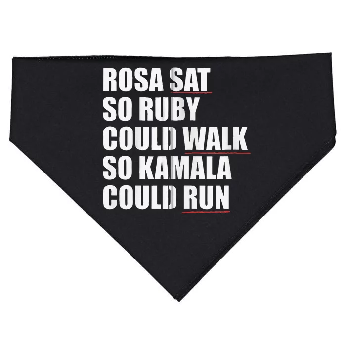 Rosa Sat So Ruby Could Walk So Kamala Could Run Harris Meme USA-Made Doggie Bandana